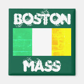 Boston Strong Irish Pride – Irish Flag Boston MA マグネット (正面)