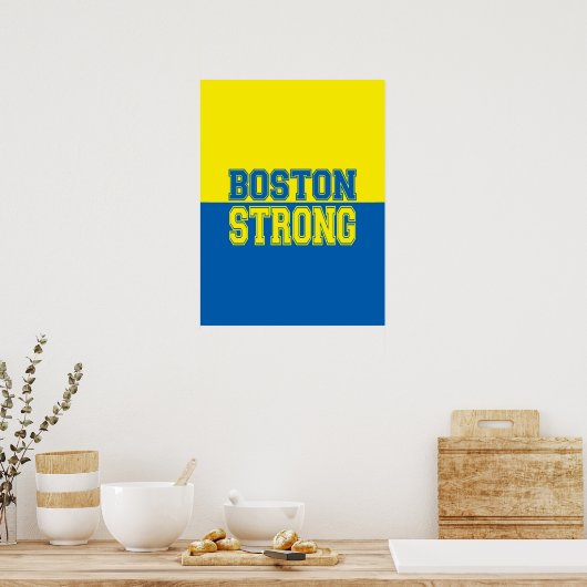 Boston Strong Spirit Decor ポスター (キッチン)