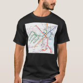 Boston subway map  United States  Tシャツ (正面)