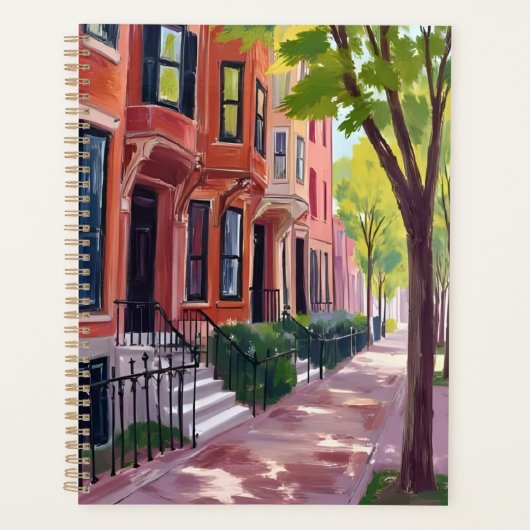 Boston Summer | Massachusetts Brownstone Houses プランナー手帳 (正面)