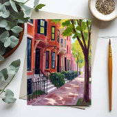 Boston Summer | Massachusetts Brownstones Card