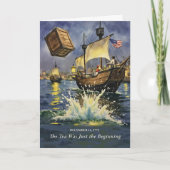 Boston Tea Party Day Historical Just the Beginning カード (正面)