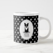 Boston Terrierクール（サングラス付き） （黒） ジャンボコーヒーマグカップ (右)