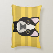 Boston Terrier アクセントクッション (裏面(縦))