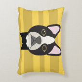 Boston Terrier アクセントクッション (正面(垂直))