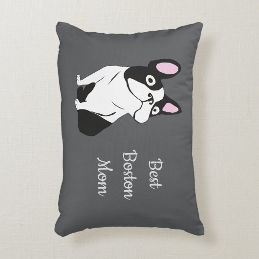 Boston terrier アクセントクッション (正面(垂直))