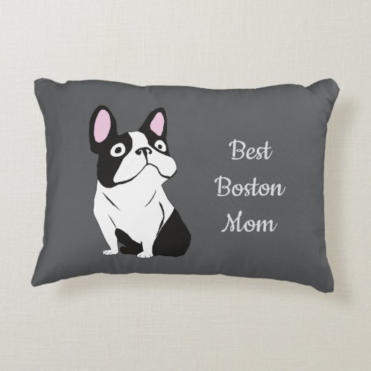 Boston terrier アクセントクッション (裏面)