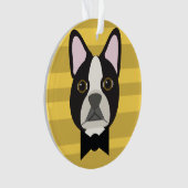 Boston Terrier オーナメント (正面)