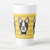 Boston Terrier カフェラテマグ (正面)