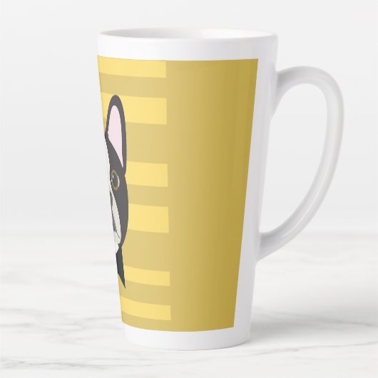 Boston Terrier カフェラテマグ (右)