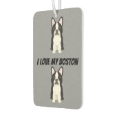 Boston Terrier カーエアーフレッシュナー (左)