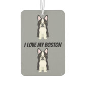 Boston Terrier カーエアーフレッシュナー (裏面)