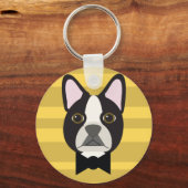 Boston Terrier キーホルダー (正面)