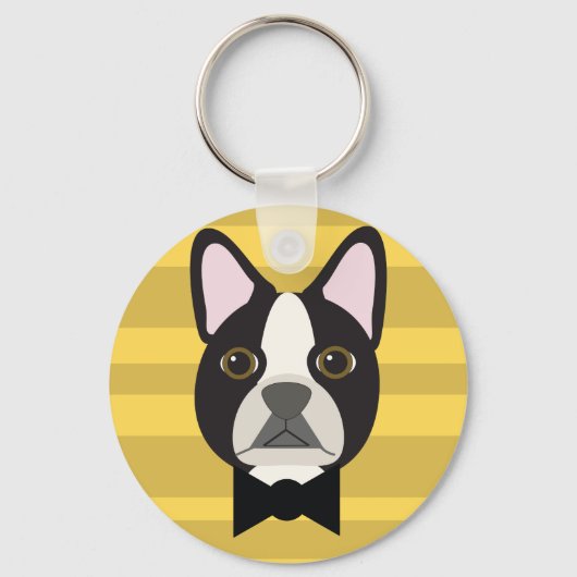 Boston Terrier キーホルダー (裏面)