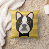 Boston Terrier クッション (ブランケット)
