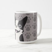 Boston Terrier コーヒーマグカップ (正面右)