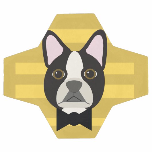Boston Terrier サッカーボール (フラット)