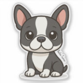 Boston Terrier シール (正面)