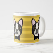 Boston Terrier ジャンボコーヒーマグカップ (正面右)