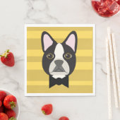 Boston Terrier スタンダードランチョンナプキン (インサイチュ)