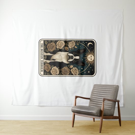 Boston Terrier タペストリー (インサイチュ(横))