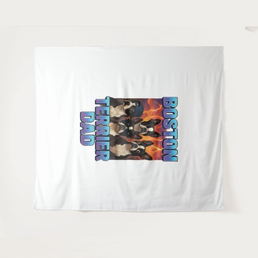 Boston Terrier タペストリー (正面(横))