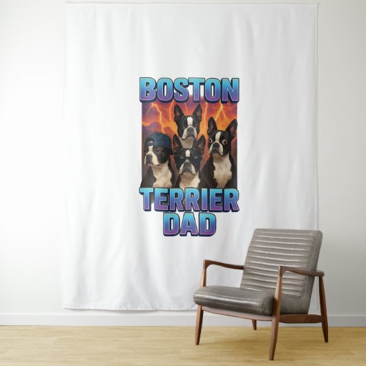 Boston Terrier タペストリー (インサイチュ)