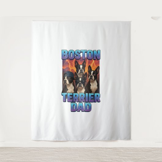 Boston Terrier タペストリー (正面)