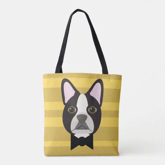 Boston Terrier トートバッグ (裏面)