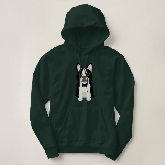 Boston Terrier  パーカ (デザイン正面)