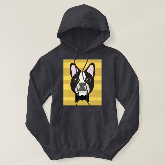Boston Terrier パーカ (デザイン正面)