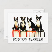 BOSTON TERRIER ポストカード (正面/裏面)