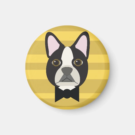 Boston Terrier マグネット (正面)