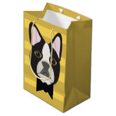 Boston Terrier ミディアムペーパーバッグ (正面アングル)
