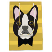 Boston Terrier ミディアムペーパーバッグ (裏面)