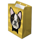 Boston Terrier ミディアムペーパーバッグ (裏面アングル)