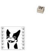 Boston Terrier ラバースタンプ (押印)