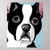 Boston Terrier Art ポスター (正面)