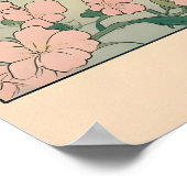 Boston Terrier Art Print Japanese Ukiyo-e Style ポスター (角)