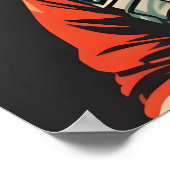 Boston Terrier Astronaut Poster, Boston Terrier ポスター (角)