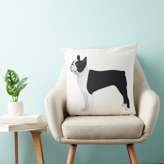 Boston Terrier Basic Breedカスタマイズ可能デザイン クッション (椅子)