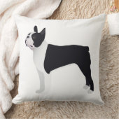 Boston Terrier Basic Breedカスタマイズ可能デザイン クッション (ブランケット)