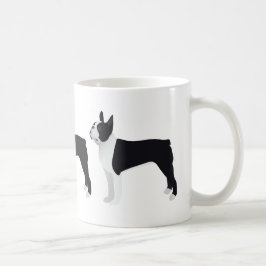 Boston Terrier Basic Breedカスタマイズ可能デザイン コーヒーマグカップ