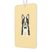 Boston Terrier beige カーエアーフレッシュナー (左)