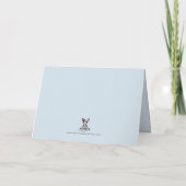 Boston Terrier Birthday Card - watercolor print  サンキューカード (裏面)