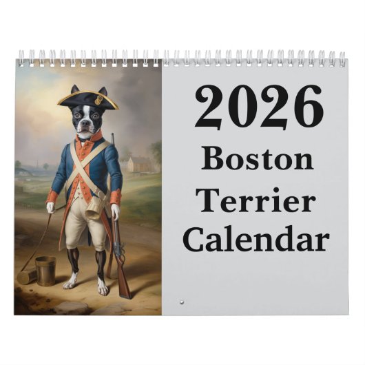 Boston Terrier Calendar カレンダー (カバー)