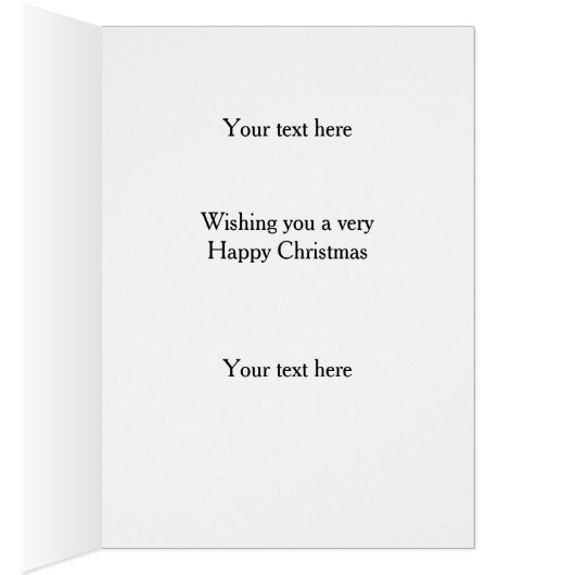 Boston Terrier 'Cheese Tax' Christmas card (内側 (右))