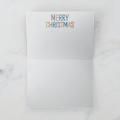 Boston Terrier Christmas Cookie Card カード (内部)