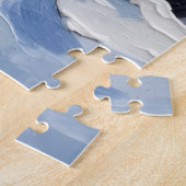 Boston Terrier Christmas Red Truck Holiday ジグソーパズル (側面)