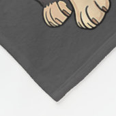 Boston Terrier Christmas Santa Hat Reindeer Lights フリースブランケット (角)